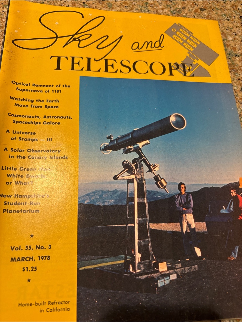 March 1978 issue (Volume 55, No. 3) of Sky & Telescope,